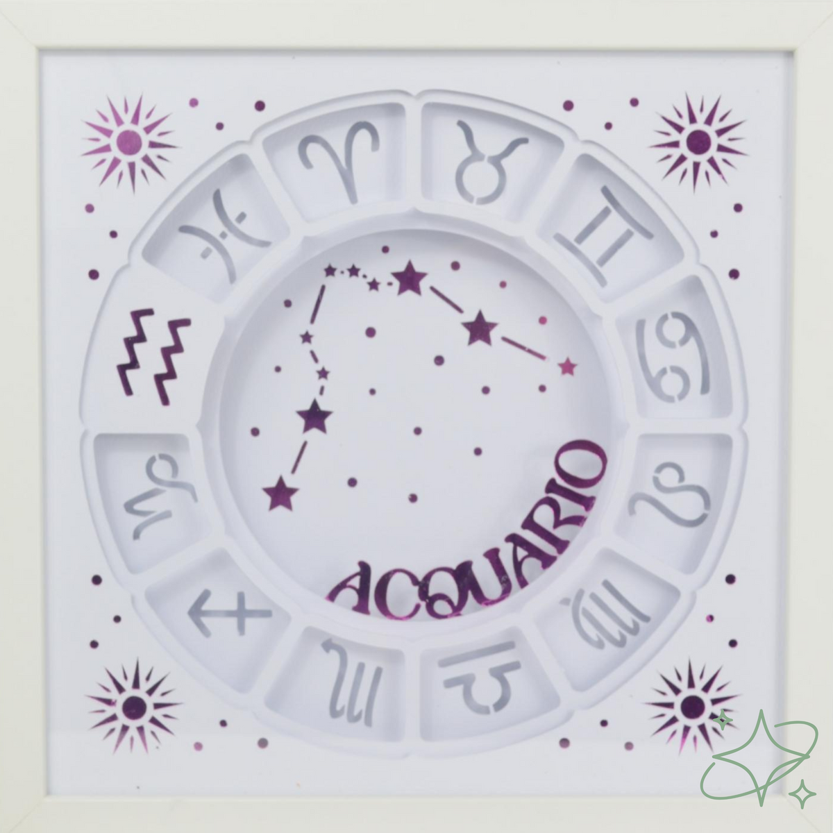 Quadro Oroscopo e Costellazioni Personalizzato - Decorazione Zodiaco Artigianale AllCraftLab