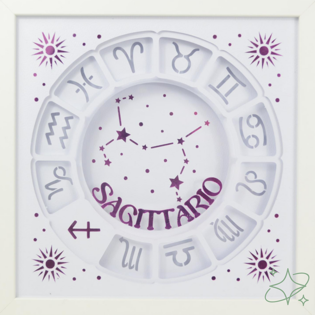 Quadro Oroscopo e Costellazioni Personalizzato - Decorazione Zodiaco Artigianale AllCraftLab