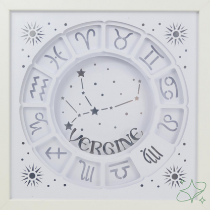 Quadro Oroscopo e Costellazioni Personalizzato - Decorazione Zodiaco Artigianale AllCraftLab