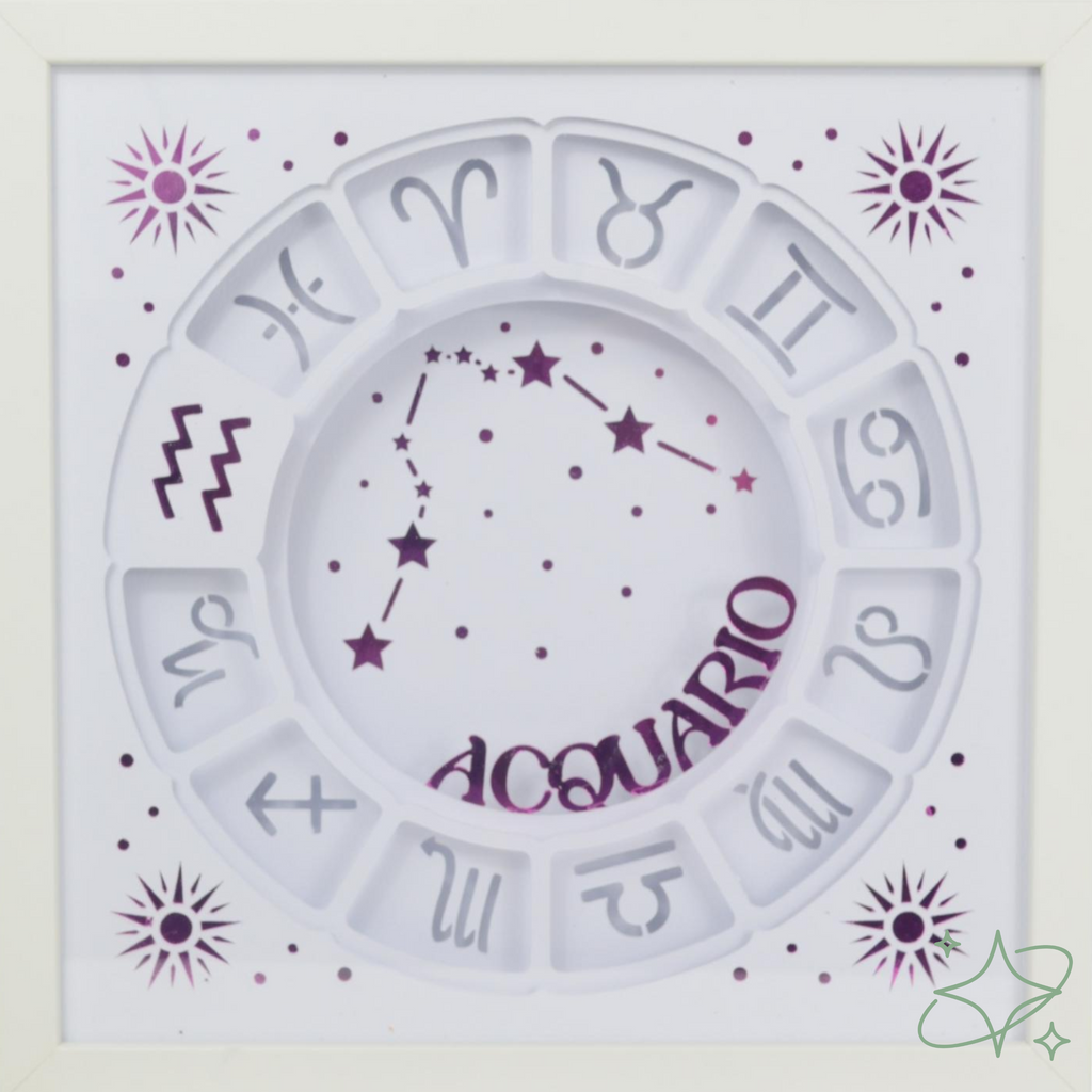 Quadro Oroscopo e Costellazioni Personalizzato - Decorazione Zodiaco Artigianale AllCraftLab