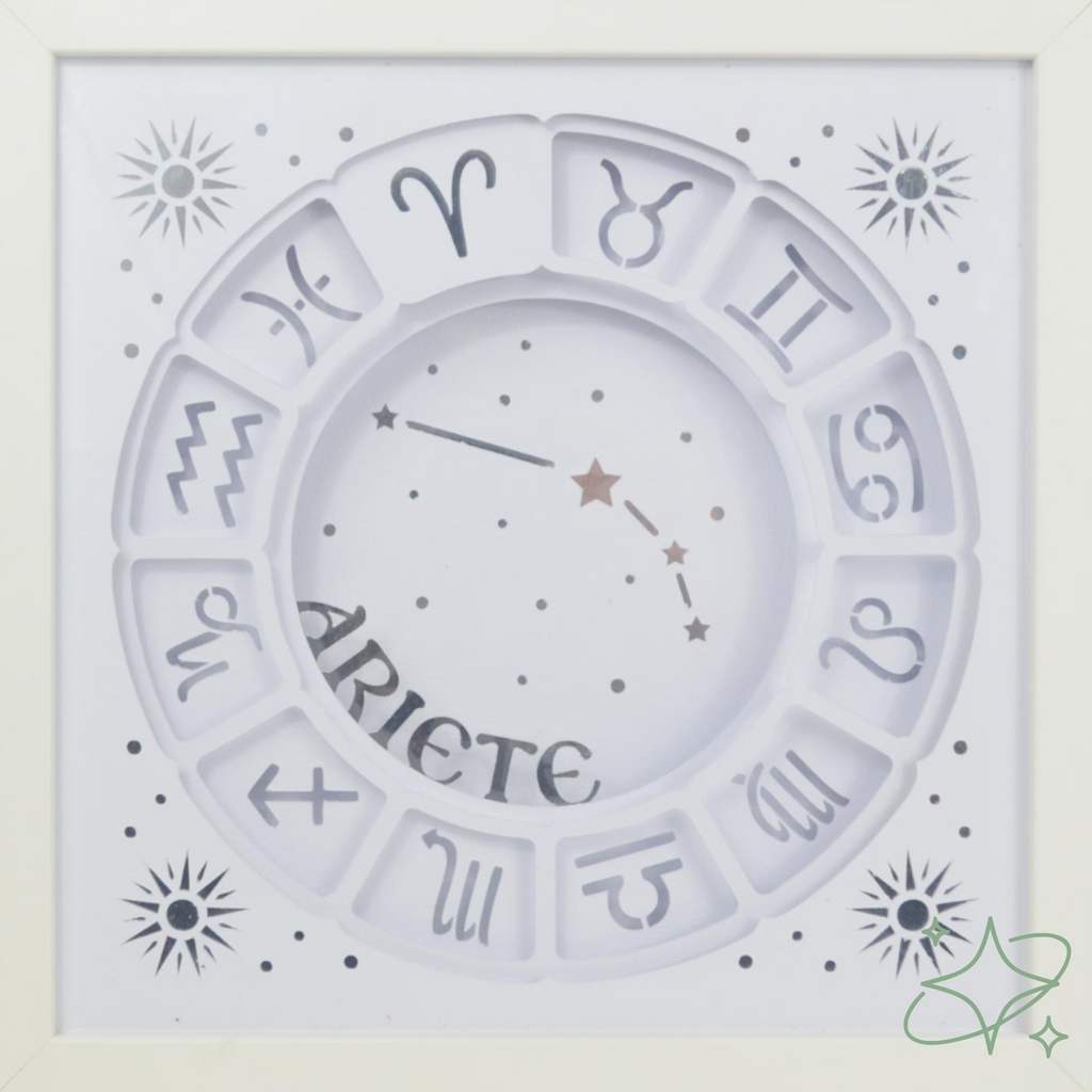 Quadro Oroscopo e Costellazioni Personalizzato - Decorazione Zodiaco Artigianale AllCraftLab