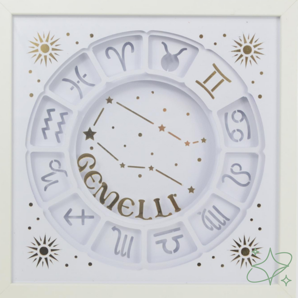 Quadro Oroscopo e Costellazioni Personalizzato - Decorazione Zodiaco Artigianale AllCraftLab