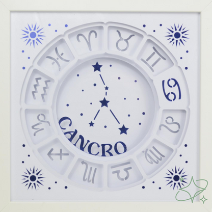 Quadro Oroscopo e Costellazioni Personalizzato - Decorazione Zodiaco Artigianale AllCraftLab