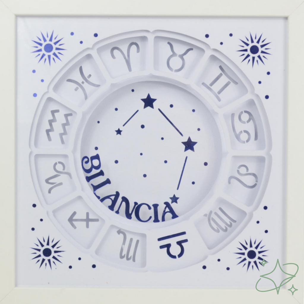 Quadro Oroscopo e Costellazioni Personalizzato - Decorazione Zodiaco Artigianale AllCraftLab