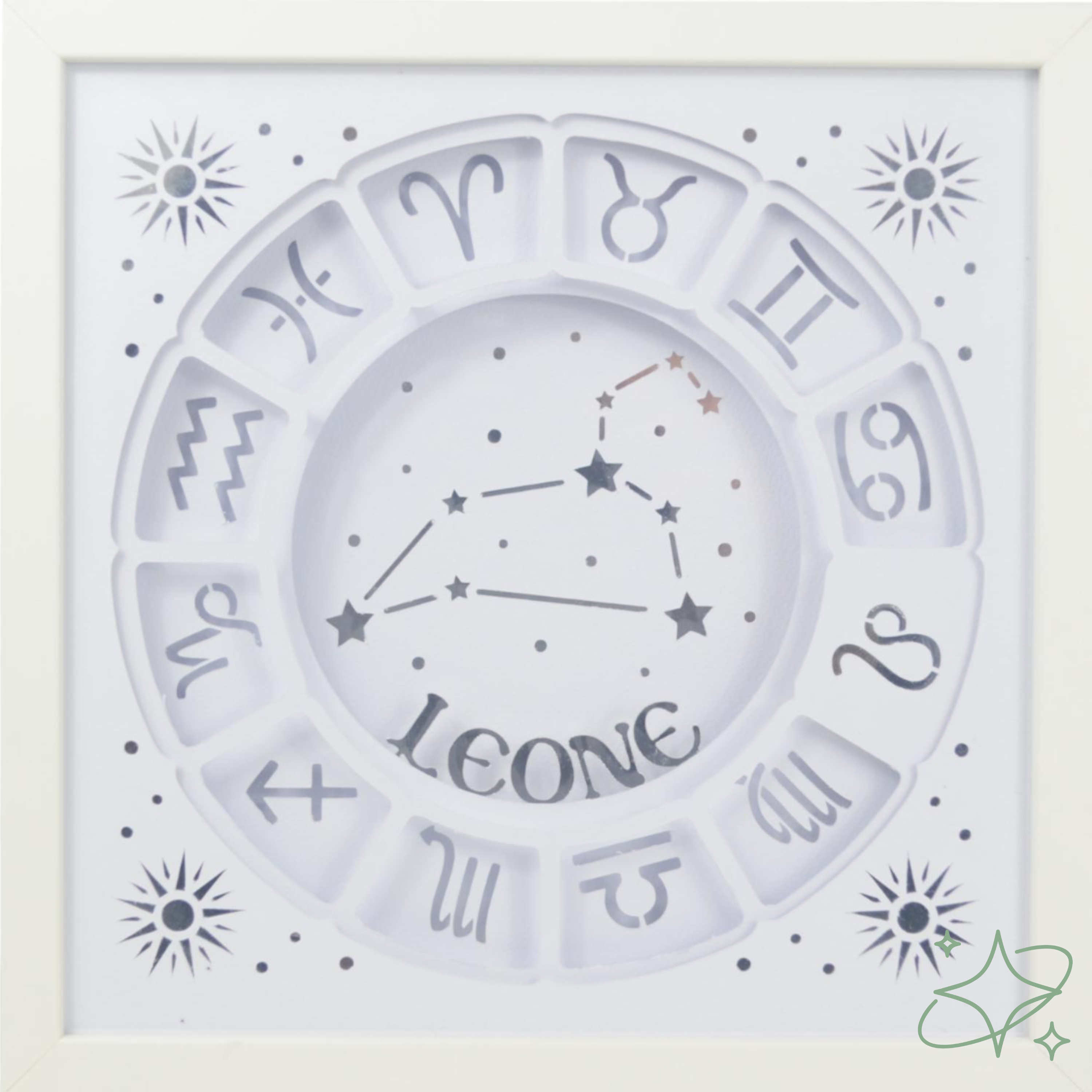 Quadro Oroscopo e Costellazioni Personalizzato - Decorazione Zodiaco Artigianale AllCraftLab