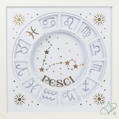 Quadro Oroscopo e Costellazioni Personalizzato - Decorazione Zodiaco Artigianale AllCraftLab