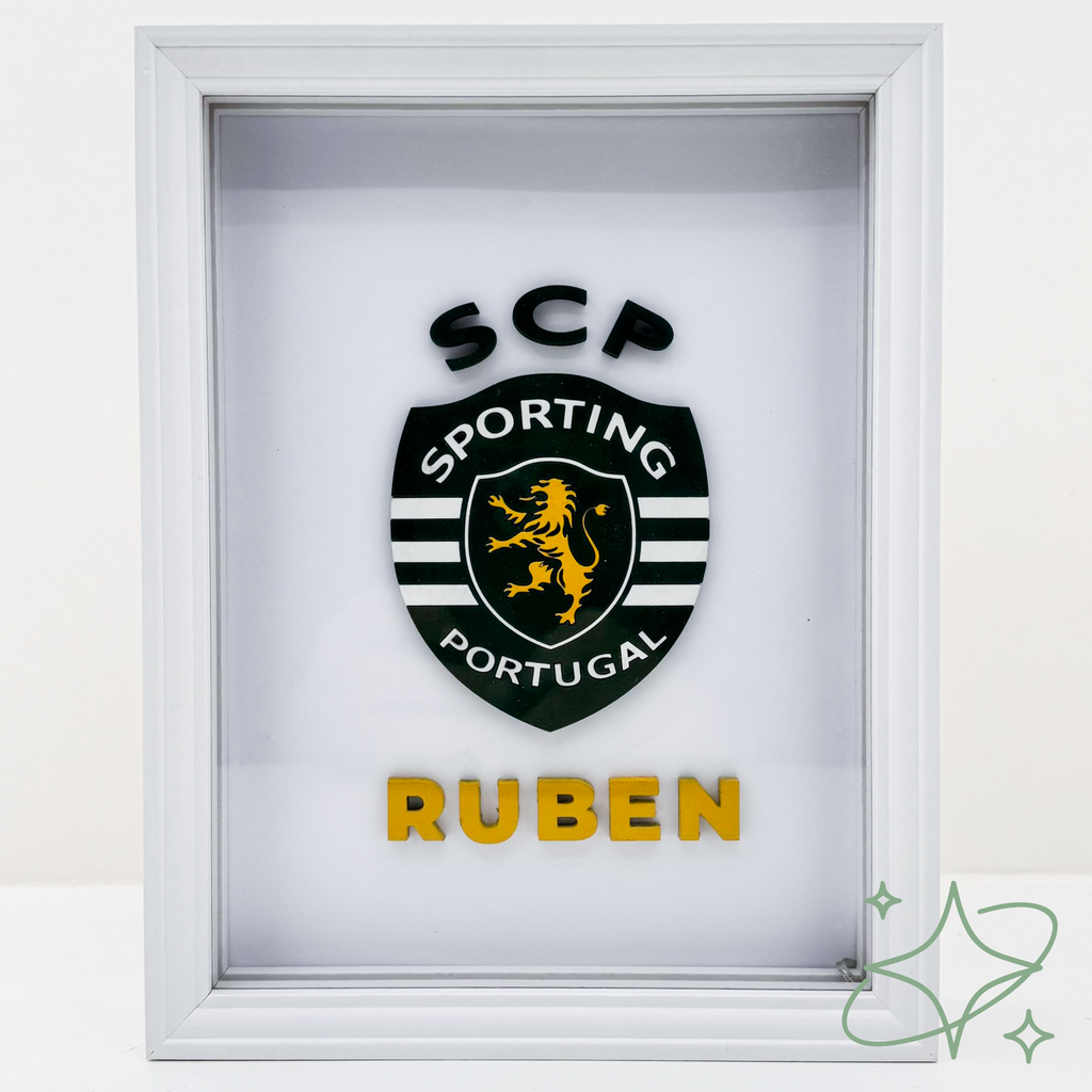 Cornice LED Sport Personalizzata con Nome - Lampada 3D in Legno su Vetro - Ogni Sport Disponibile - Formato 26.5x20- Idea Regalo Atleti